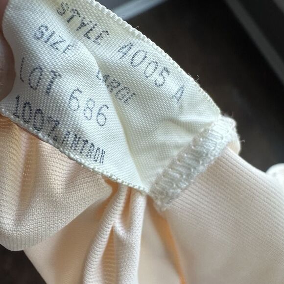 Vintage Wonder Maid Half Slip Pink Womens L 100% Antron Lace Slit Non Cling USA - Picture 10 of 10